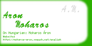 aron moharos business card